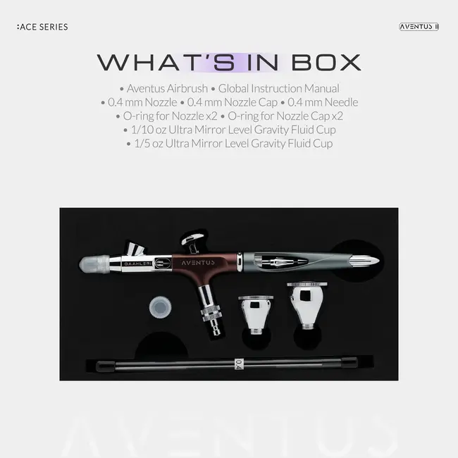 Gaahleri Aventus Crimson Crown Airbrush - 0.2 & 0.4mm - GAA-45770