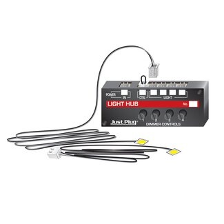 Woodland Scenics Just Plug Lights & Hub Set – Warm White – 2 LED Lights – JP5700 - image
