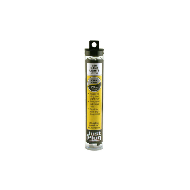 Woodland Scenics Just Plug Nano LED Lights – Warm White – 2 Pack – JP5743
