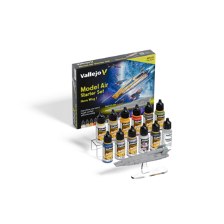 Vallejo Model Air Starter Set – 12 kleuren - 18ml - sci-fi-miniatuur – 71647 - image