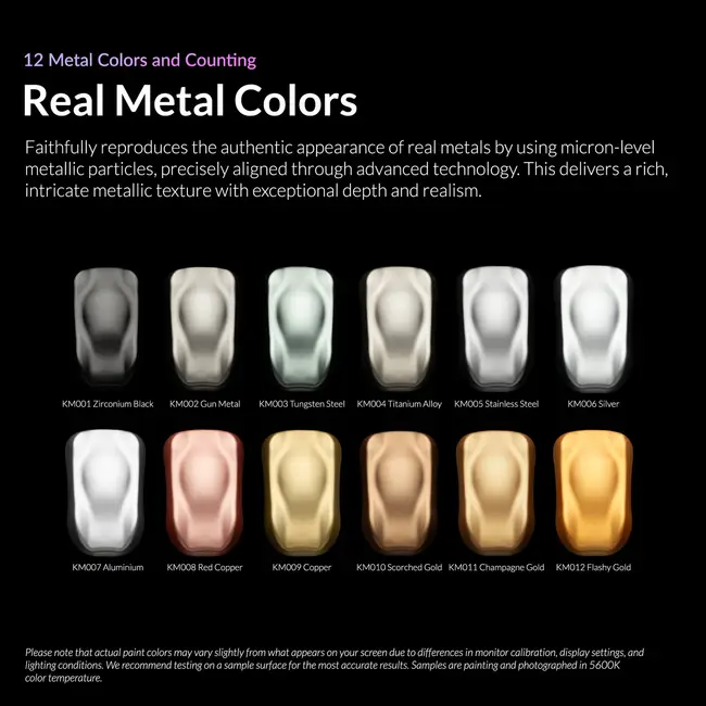 Kaleido Colorworks Metal Colors Set – 12 kleuren - 20ml – 48719