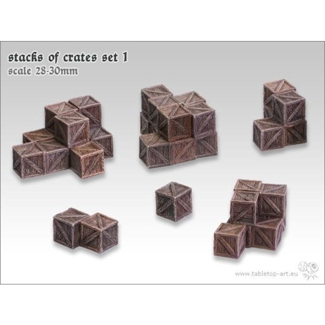 Tabletop-Art Stacks of crates set 1 - TTA601052