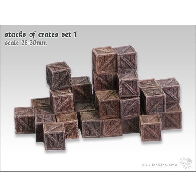 Tabletop-Art Stacks of crates set 1 - TTA601052