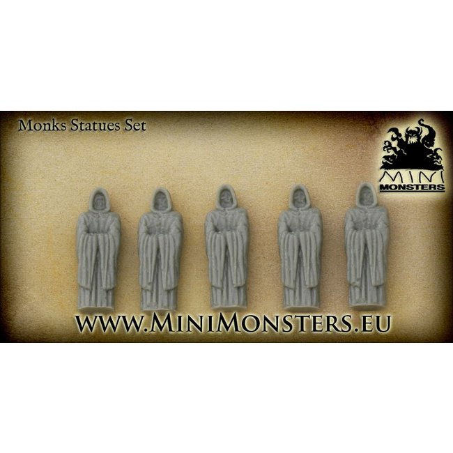 Mini Monsters Monks Statue -5x - MM-0033