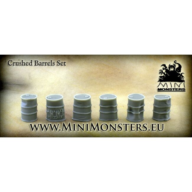 Mini Monsters Crushed Barrels - 6x - MM-0013