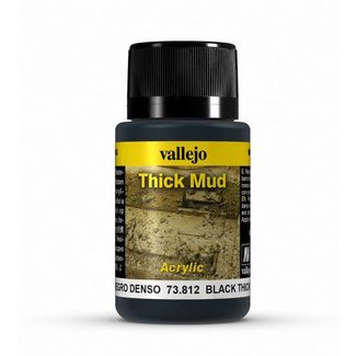 Vallejo Black Mud Thick Mud Weathering Effects - 40ml - 73812