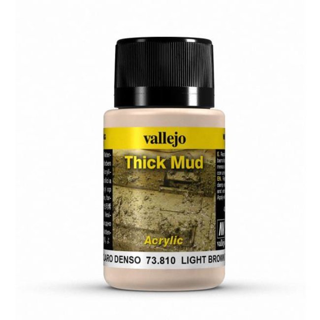 Vallejo Light Brown Mud Thick Mud Weathering Effects - 40ml - 73810