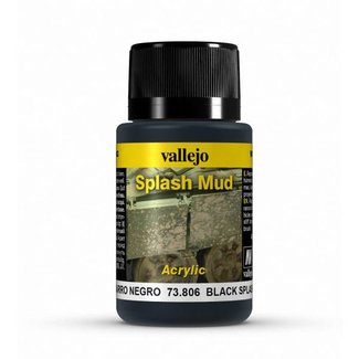 Vallejo Black Splash Mud Weathering Effects - 40ml - 73806