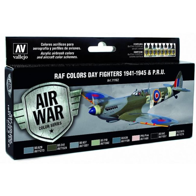 Vallejo Model Air WWII RAF Day Fighters Colors - 8 colors - 17ml - 71162
