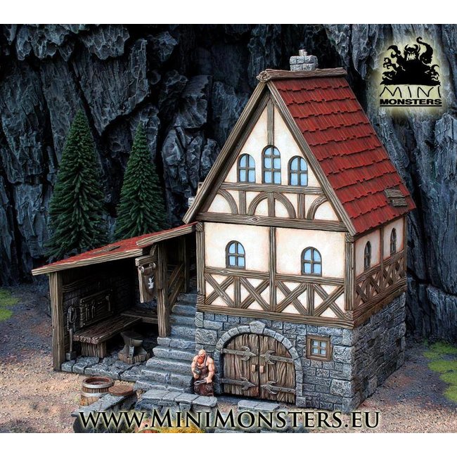 Mini Monsters Medieval Blacksmith House - MM-0028