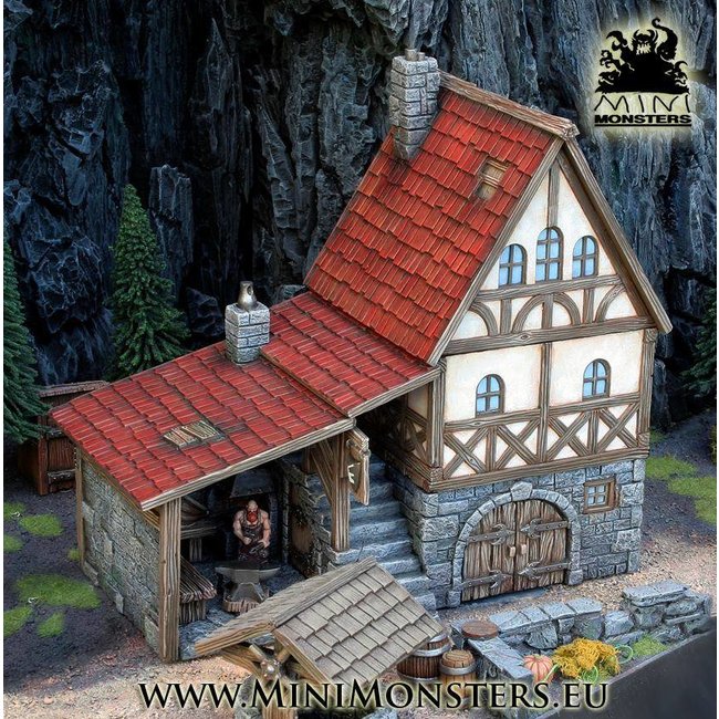 Mini Monsters Medieval Blacksmith House - MM-0028