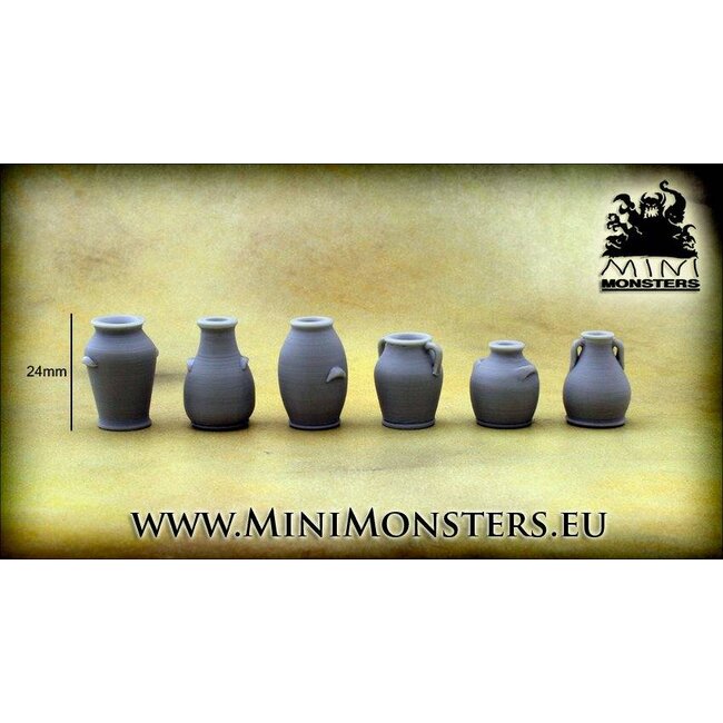 Mini Monsters Vases - 6x - MM-0058