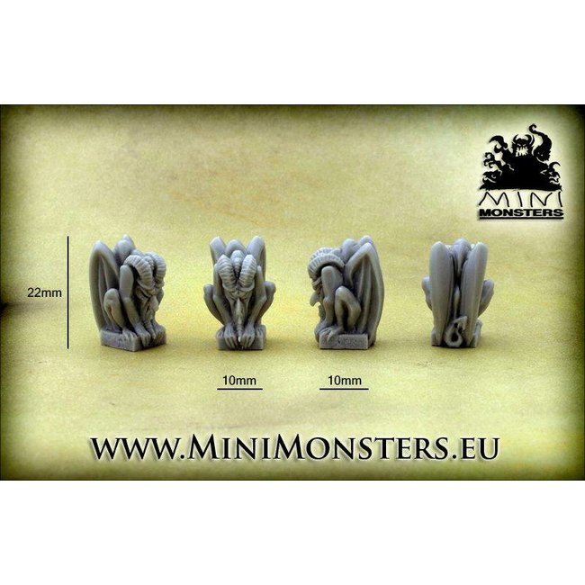 Mini Monsters Small Gargoyles - 4x - MM-0051