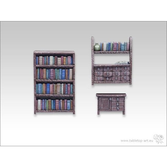 Tabletop-Art Bookshelf Commode set - TTA600008