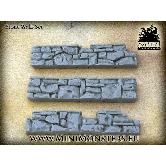 Mini Monsters Stone Walls Set 2 - 3x - MM-0053