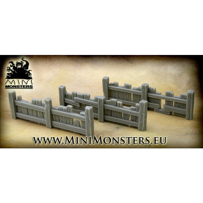 Mini Monsters Fences - 3x - MM-0023
