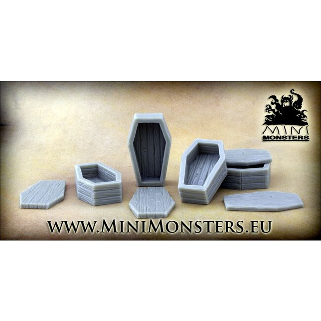 Mini Monsters Coffins - 4x - MM-0009
