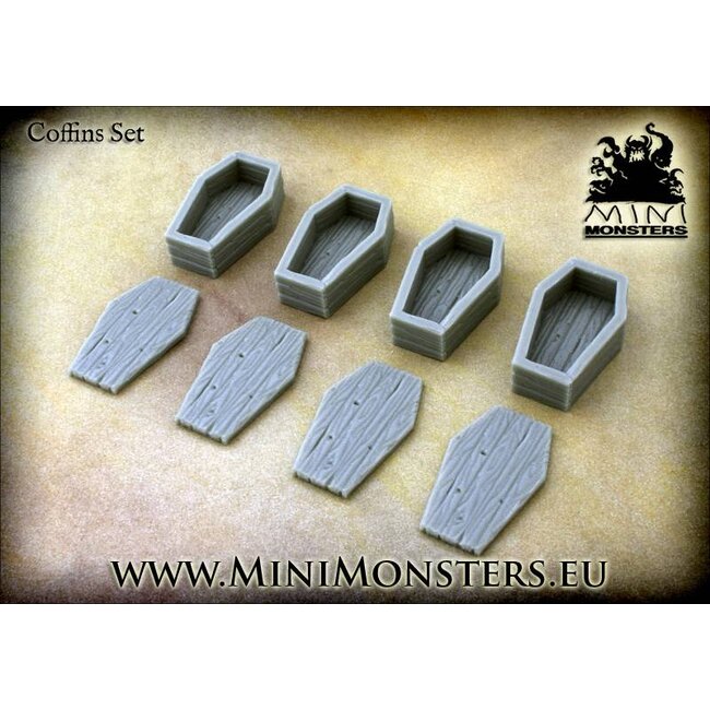 Mini Monsters Coffins - 4x - MM-0009