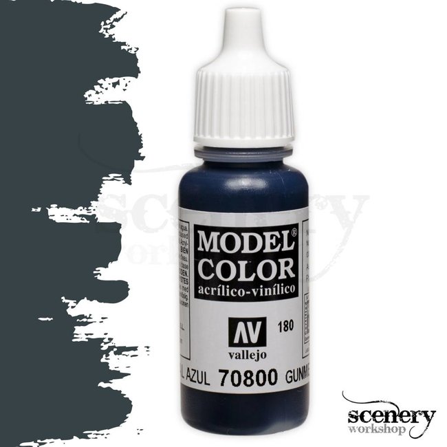 Vallejo Model Color Gunmetal Blue - 17ml - 70800