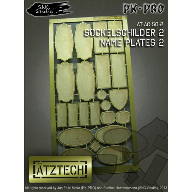 Ätztech Ätztech Name Plastes 2 - Photo-Etch - AT-AC-SO-2