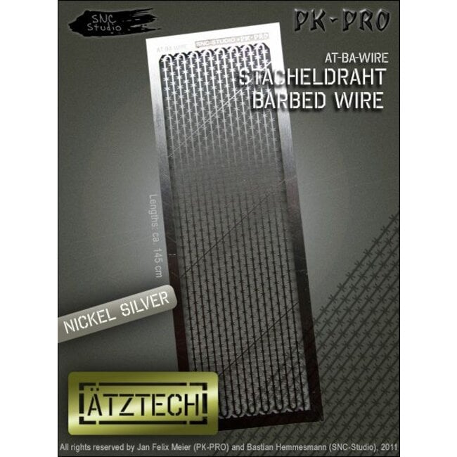 Ätztech Ätztech Prikkeldraad - Photo-Etch - AT-BA-WIRE