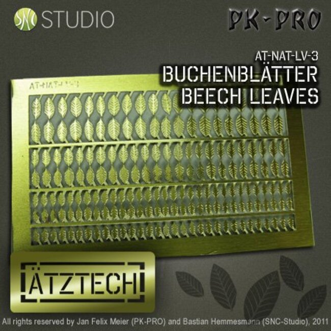 Ätztech Ätztech Beuken Bladeren - Photo-Etch - AT-NAT-LV-3