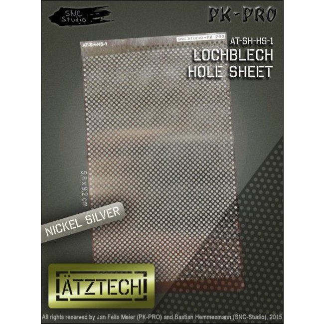 Ätztech Ätztech Geperforeerde Plaat - Photo-Etch - AT-SH-HS-1