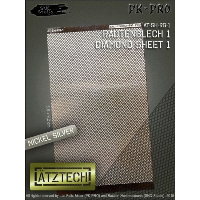 Ätztech Ätztech Diamant Plaat - Photo-Etch - AT-SH-RG-1
