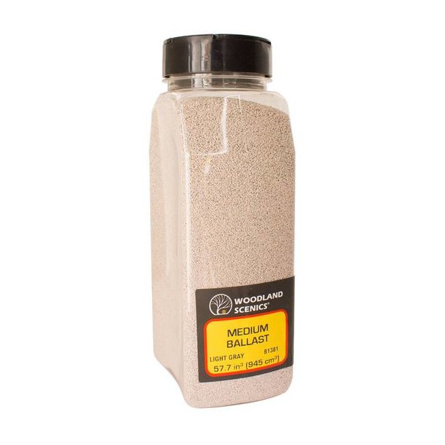 Woodland Scenics Light Gray Fine Ballast Shaker - 945cm³ - B1374