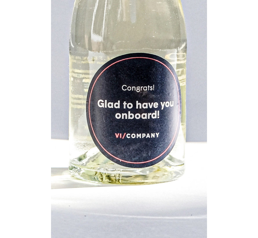 Personalized labels starting at 50 units