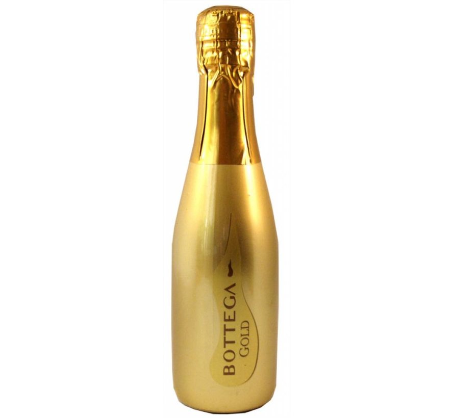 Feestelijk pakket | Prosecco Bottega Gold in folie met een gepersonaliseerd A7 kaartje | 6 pakketjes