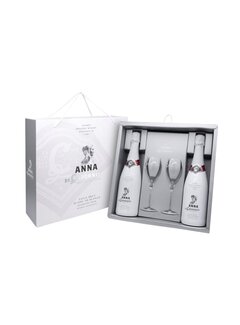 Codorníu Cava gift package Anna de Cordonìu with 2 glasses in Gift Box