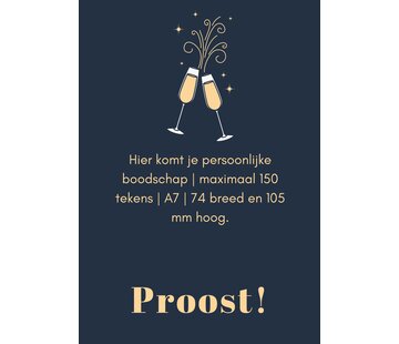 Gift Card A7 - Cheers - With Personal Message