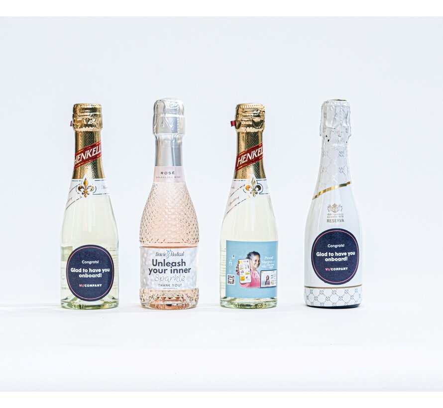 Personalized labels starting at 50 units