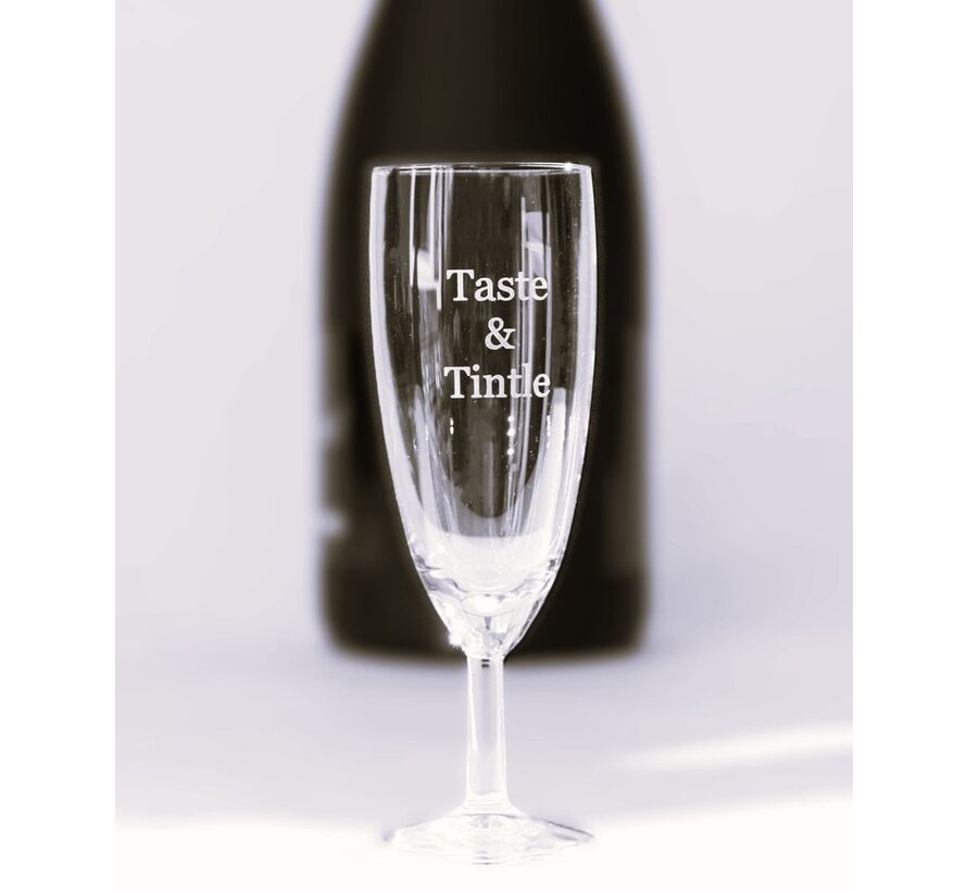 Gegraveerde champagneglazen 15 cl | Eigen gravure