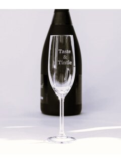 Engraved champagne flutes 21 cl