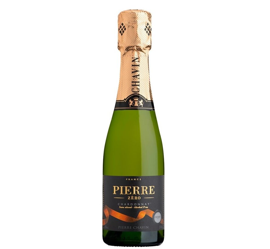Pierre Zero   | alcoholvrije bubbels | Chardonnay Piccolo | Vegan | Piccolo