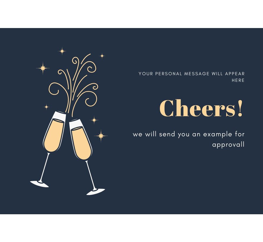 Gift Card A6 - Cheers - With Personal Message
