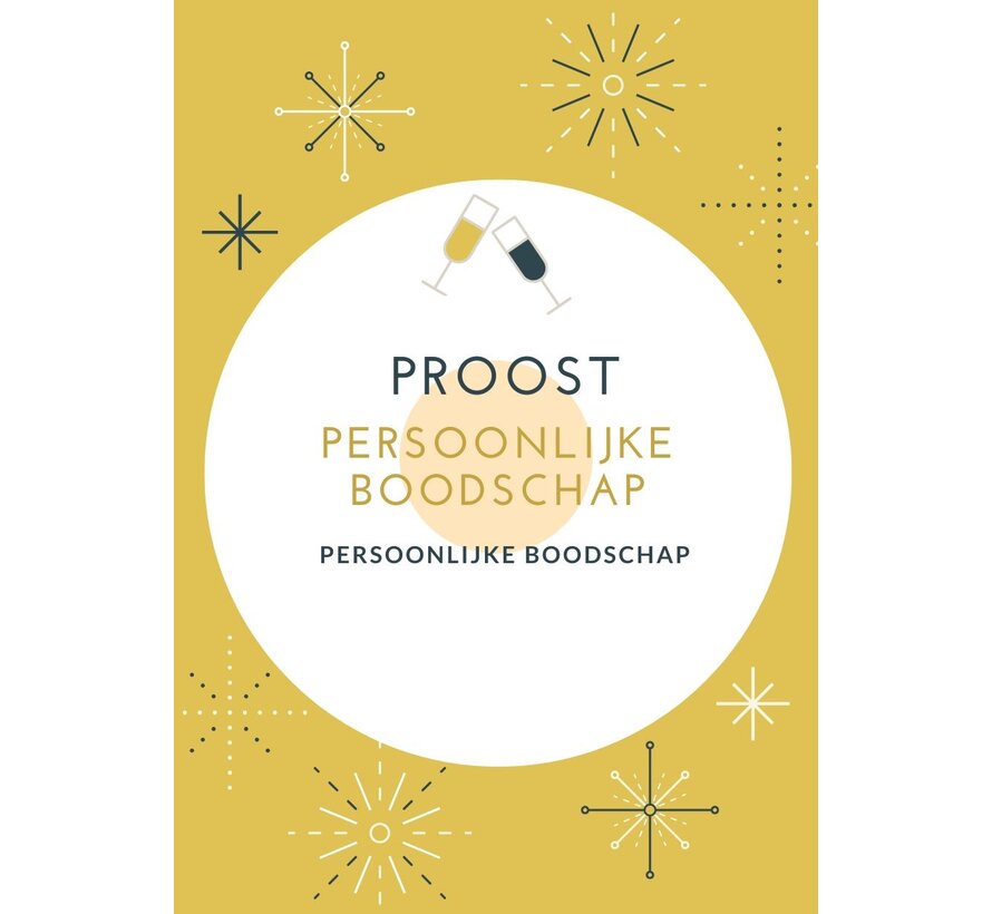 Gift Card A7 - Sparkles - With Personal Message