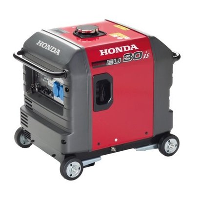 Honda EU30is geluidsarme benzine aggregaat op 4 wielen