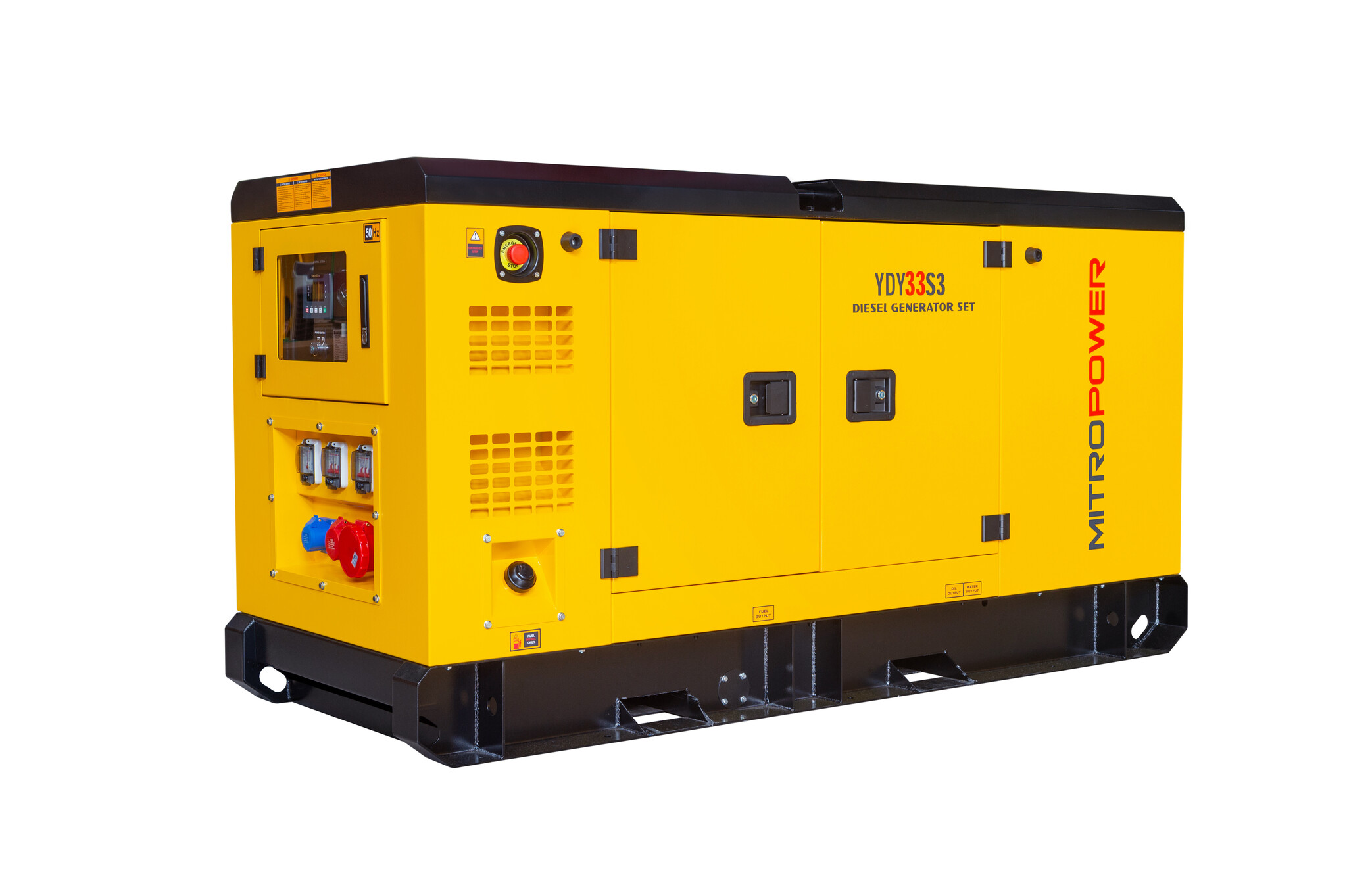 Mitropower PM33S3  900 Kg - 33 kVA - 70 dB - Diesel Stromerzeuger