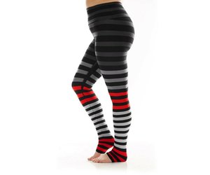 K-DEER Stripe Leggings - Jennifer grey 