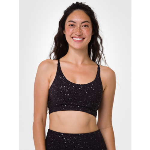 Onzie Yoga Wear Bow Bra - Enlightened Foil (removable cups)