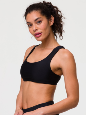 Onzie Yoga Wear Mudra Bra - Black (removable cups) (S/M)