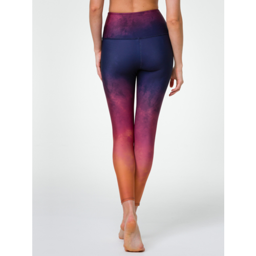 Onzie Yoga Wear Graphic High Rise Midi Legging - Firestone