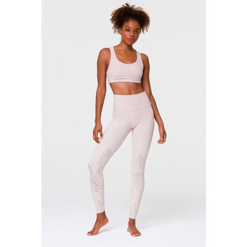 Onzie Yoga Wear High Rise Selenite Midi Legging - Cuban Sand