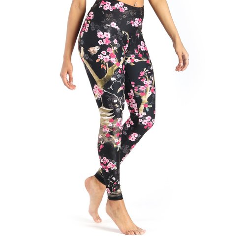 Yoga Democracy Legging - Cherry Bloomin