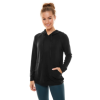 Tencel French Terry Lounge Hoodie - Black (L)