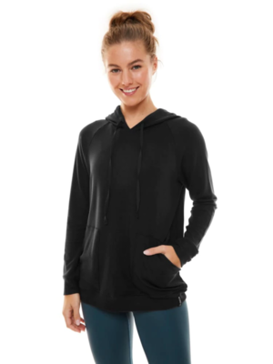 K-DEER Tencel French Terry Lounge Hoodie - Black (L)