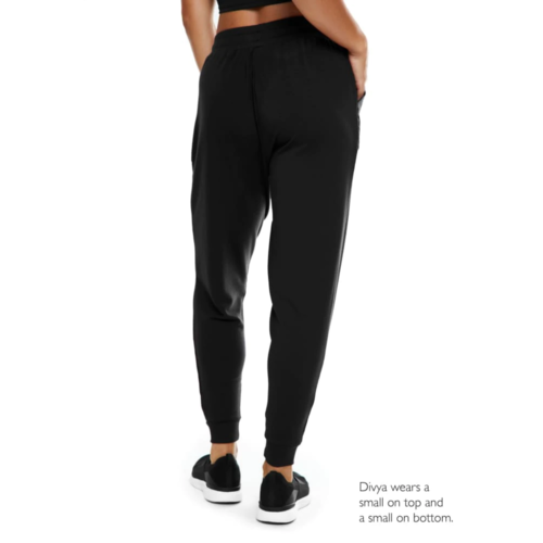 K-DEER K-DEER Tencel French Terry Drawstring Jogger - Black